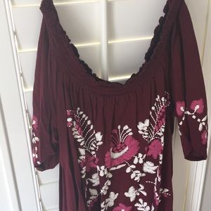 EUC off the shoulder mini dress with pockets